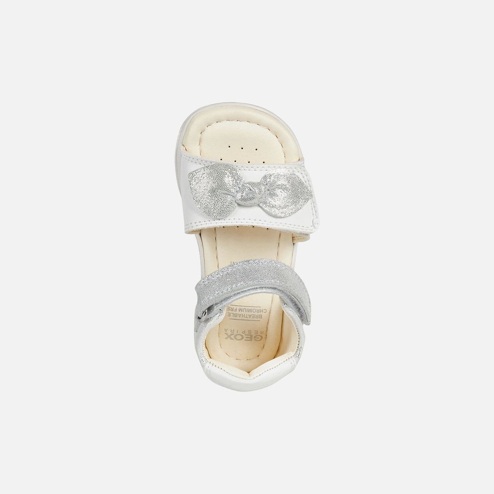 Geox Sandals White Alul Girl - Geox Baby Shoes - QFYDZO693